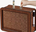 wooden money box that helps you save