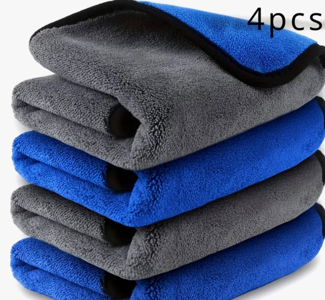 4 pc towels for drying cars perfectly